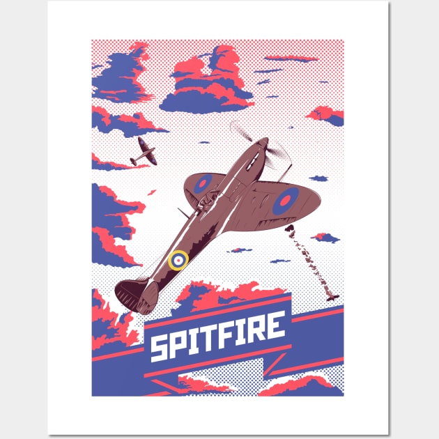 Spitfire Wall Art by Umbiatore